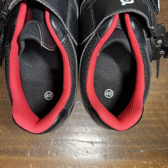 Peloton PL SH 02 Black Cycling Shoes W/Cleats Men EU Size 45 (US 11) - Picture 6 of 6